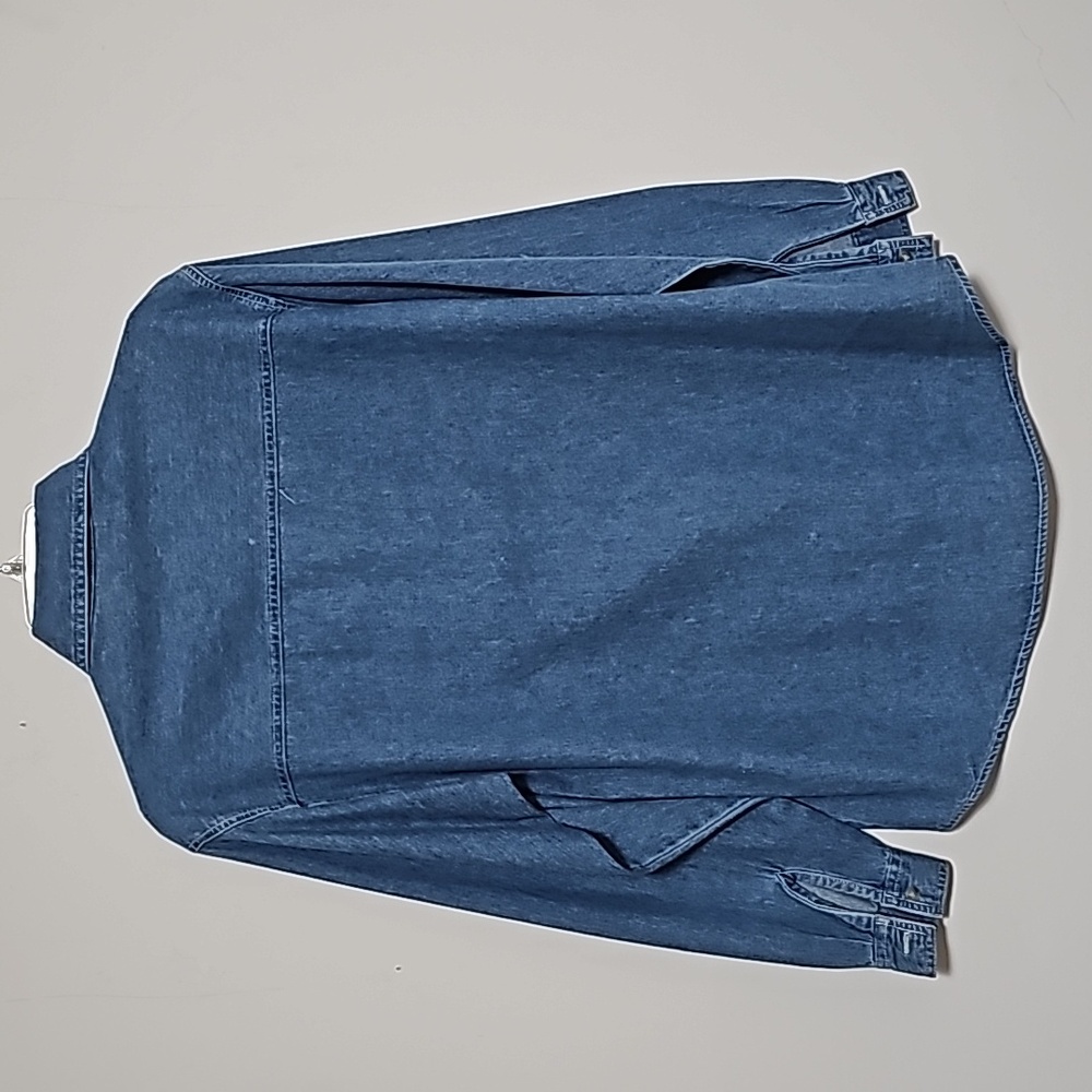 Bobbie Brooks Christmas Long Sleeve Denim Top Sz S Bears Holidays Estate Sale - Picture 5 of 6